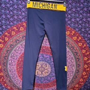 University of Michigan Leggings/Skinny Yoga Pants